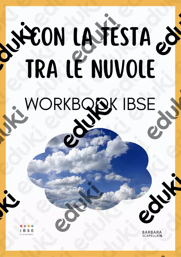 Con la testa tra le nuvole Altro tipo di materiale - Con la testa tra le nuvole - Barbara Scapellato - IBSE e dintorni - Pagina di copertina