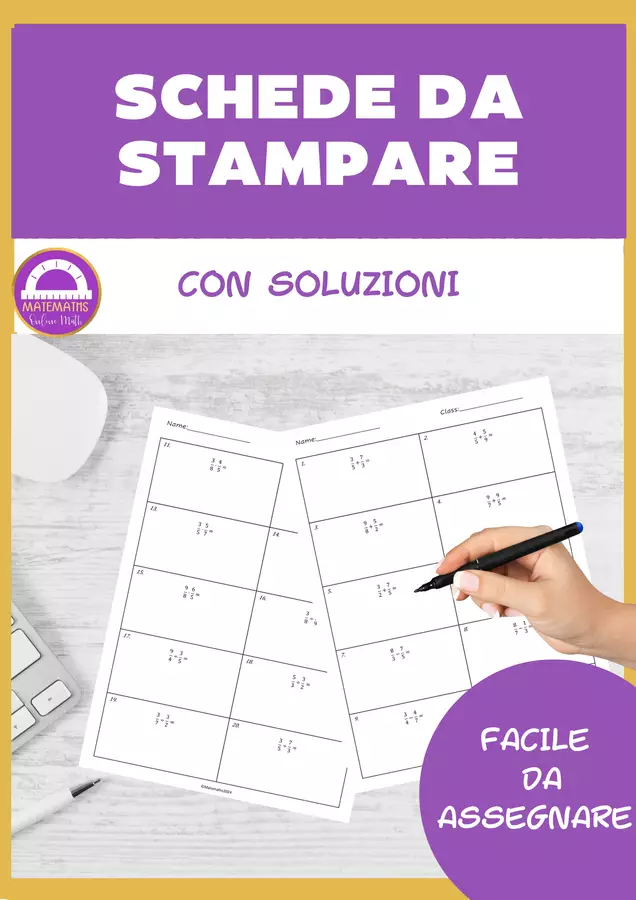 Operazioni con le frazioni | Eclissi solare Esercizi - Operazioni con le frazioni | Eclissi solare - Matemaths - Pagina di copertina