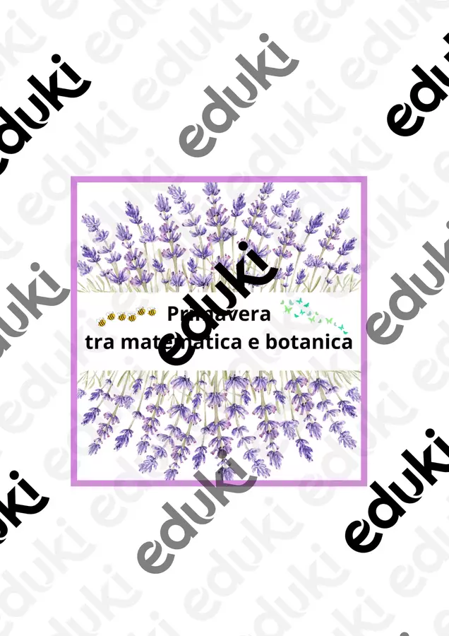 Primavera tra matematica e botanica Altro tipo di materiale - Primavera tra matematica e botanica - montessorianamentelucca - Pagina di copertina