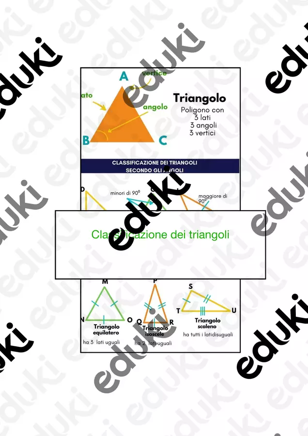Classificazione dei triangoli con mappa e problemi Materiale interattivo - Classificazione dei triangoli con mappa e problemi - montessorianamentelucca - Pagina di copertina