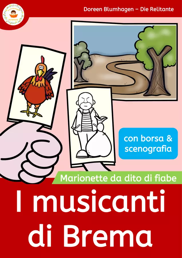 I musicanti di Brema - Pupazzi dito - Marionetta - Favola Materiale per pittura e bricolage - I musicanti di Brema - Pupazzi dito - Marionetta - Favola - DieRelitante - Pagina di copertina