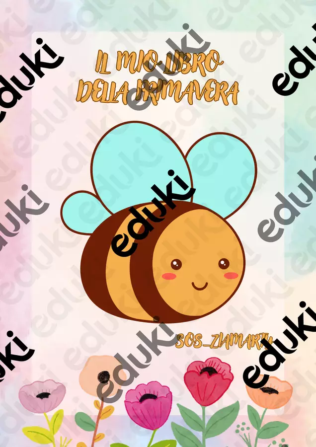 Il mio libro della Primavera Giochi - Il mio libro della Primavera - sos_ziamarty - Pagina di copertina