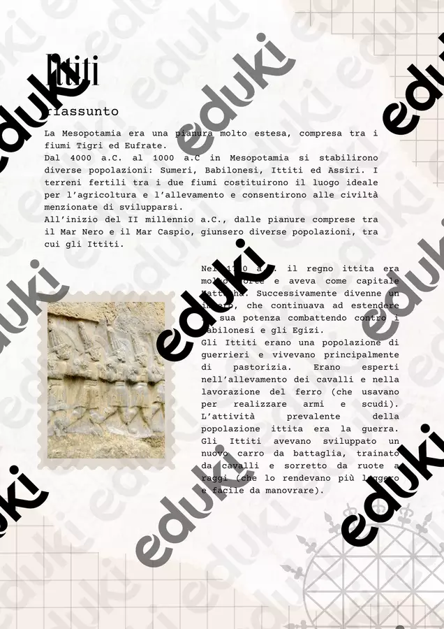 Riassunto Ittiti PDF Materiale di supporto/inclusione - Riassunto Ittiti PDF - MilleLibriPerBambini - Pagina di copertina