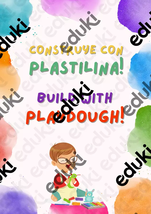 Costruisci con la plastilina - Abilità motorie fini Materiale di supporto/inclusione - Costruisci con la plastilina - Abilità motorie fini - Mama.docente.atr - Pagina di copertina