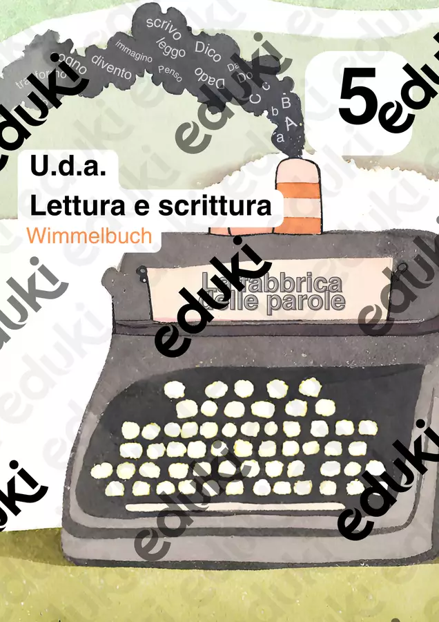 La fabbrica delle parole - Wimmelbuch Serie di lezioni - La fabbrica delle parole - Wimmelbuch - MaestraJoy - Pagina di copertina