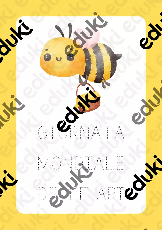 Schede sulle api per la scuola dell'infanzia Altro tipo di materiale - Schede sulle api per la scuola dell'infanzia - MilleLibriPerBambini - Pagina di copertina