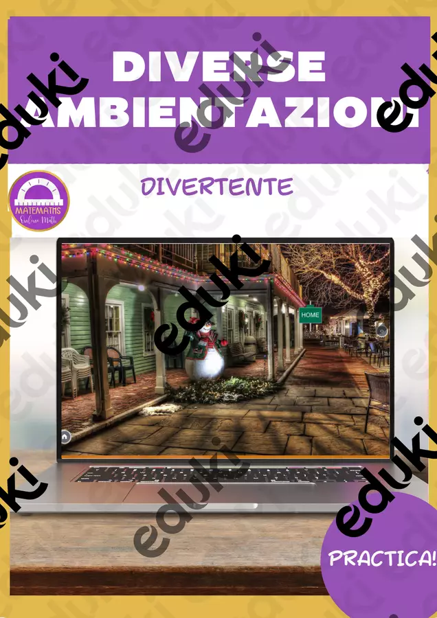 Natale espressioni algebriche escape room 🇬🇧 Esercizi - Natale espressioni algebriche escape room 🇬🇧 - Matemaths - Pagina di copertina