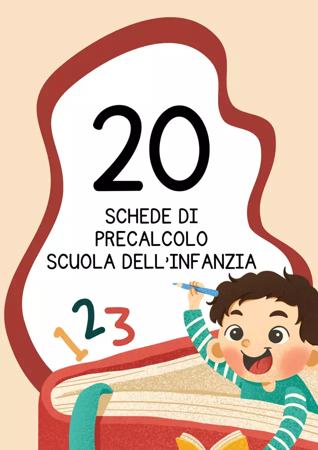 Schede di precalcolo infanzia Esercizi - Schede di precalcolo infanzia - MilleLibriPerBambini - Pagina di copertina