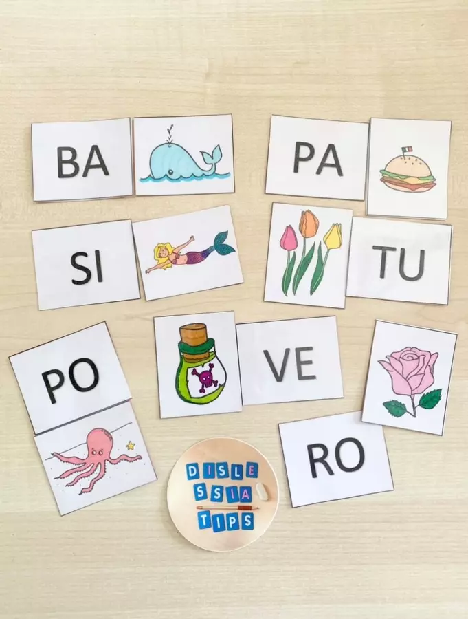 Memory di sillaba iniziale "BA come balena"! Giochi - Memory di sillaba iniziale "BA come balena"! - dislessia.tips - Pagina di copertina