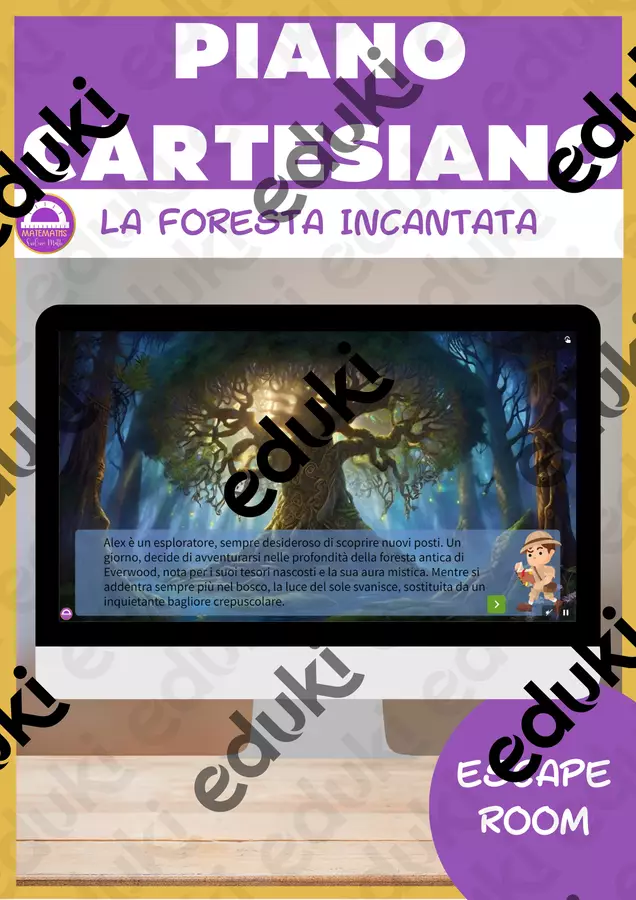Piano cartesiano escape room digitale Esercizi - Piano cartesiano escape room digitale - Matemaths - Pagina di copertina