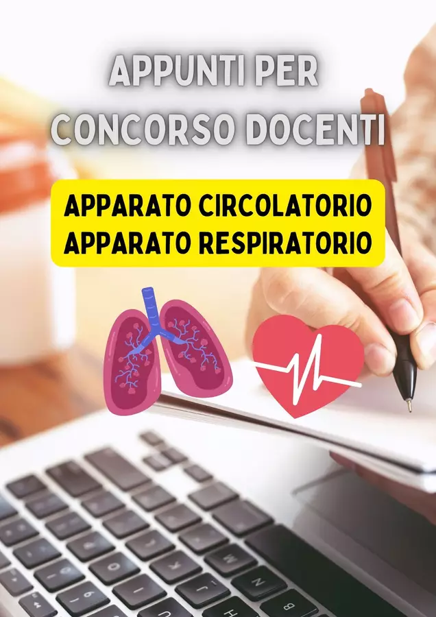 Appunti su Apparato Circolatorio e Respiratorio Materiale di supporto/inclusione - Appunti su Apparato Circolatorio e Respiratorio - Scienzalcubo - Pagina di copertina