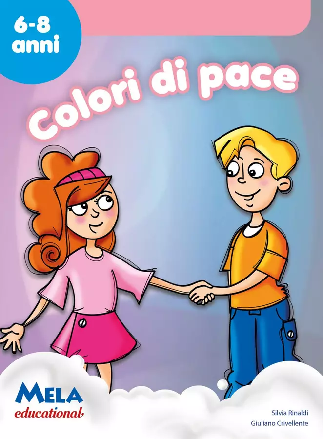 COLORI DI PACE libro con canzoni Esercizi - COLORI DI PACE libro con canzoni - Mela educational - Pagina di copertina
