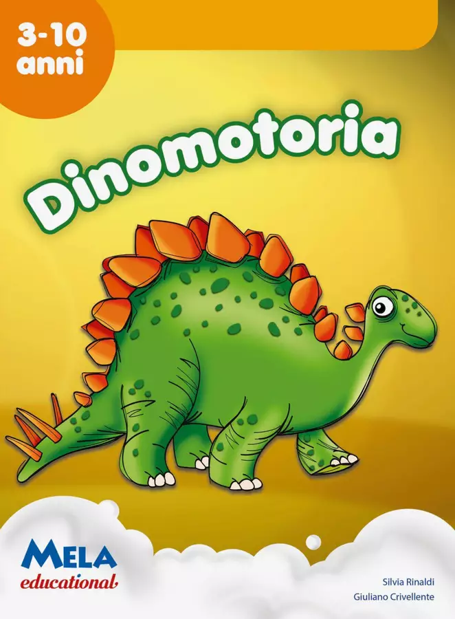 DINOMOTORIA libro con canzoni Esercizi - DINOMOTORIA libro con canzoni - Mela educational - Pagina di copertina