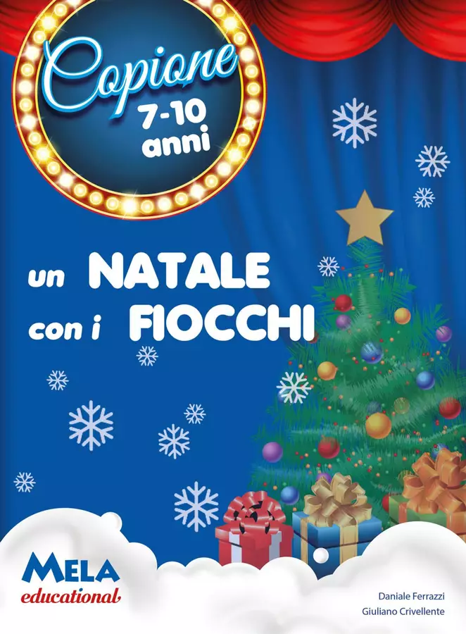 UN NATALE CON I FIOCCHI libro con canzoni Opere didattiche / Libri di testo - UN NATALE CON I FIOCCHI libro con canzoni - Mela educational - Pagina di copertina
