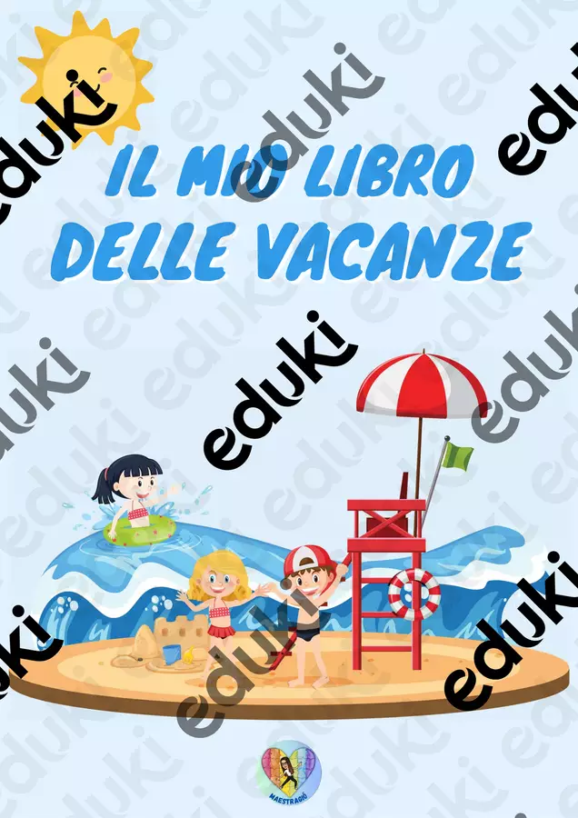Libro delle vacanze per bambini con BES Esercizi - Libro delle vacanze per bambini con BES - MaestraGiò3 - Pagina di copertina
