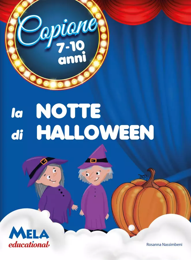 LA NOTTE DI HALLOWEEN libro con canzoni Testo - LA NOTTE DI HALLOWEEN libro con canzoni - Mela educational - Pagina di copertina