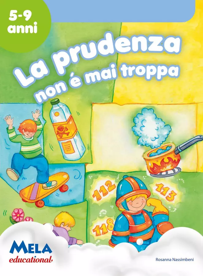 LA PRUDENZA NON E' MAI TROPPA libro con canzoni Esercizi - LA PRUDENZA NON E' MAI TROPPA libro con canzoni - Mela educational - Pagina di copertina