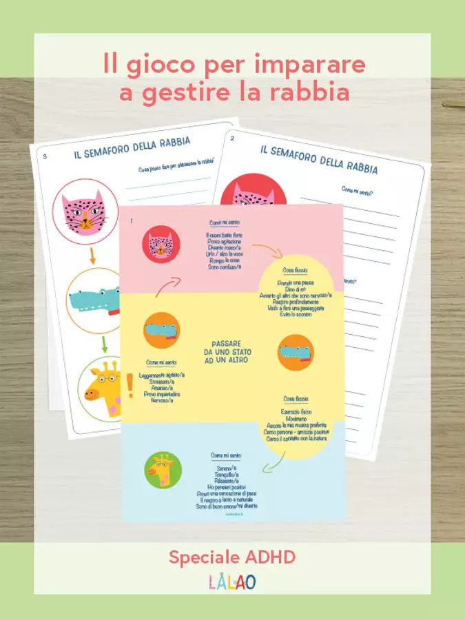 Il semaforo della rabbia, il gioco per imparare a gestirla Esercizi - Il semaforo della rabbia, il gioco per imparare a gestirla - Lalao.it - Pagina di copertina