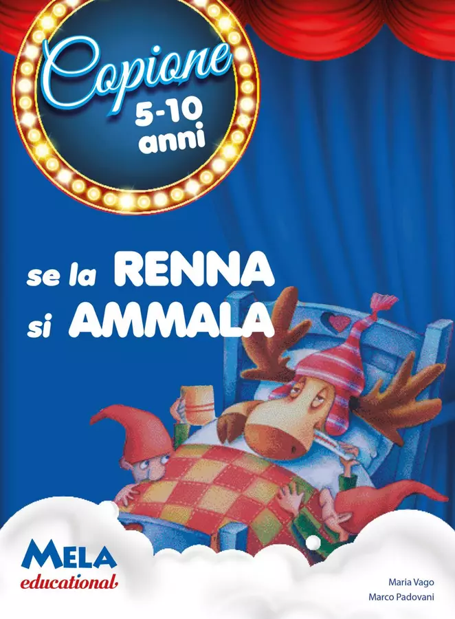 SE LA RENNA SI AMMALA libro con canzoni Schede informative - SE LA RENNA SI AMMALA libro con canzoni - Mela educational - Pagina di copertina