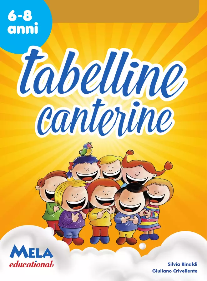 TABELLINE CANTERINE libro con canzoni Schede informative - TABELLINE CANTERINE libro con canzoni - Mela educational - Pagina di copertina