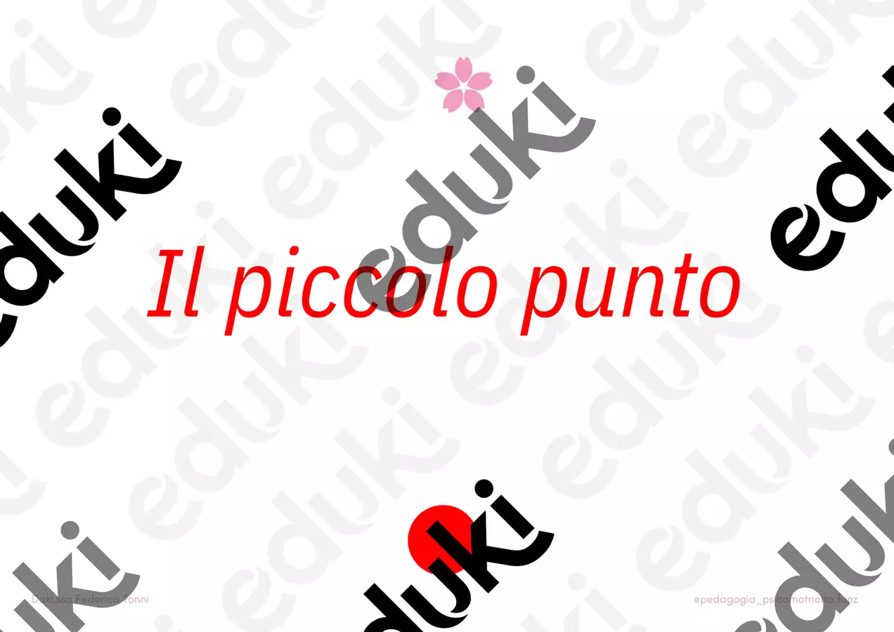Il piccolo punto Clipart / Immagini originali - Il piccolo punto - Pedagogista Federica Tonni - Pagina di copertina