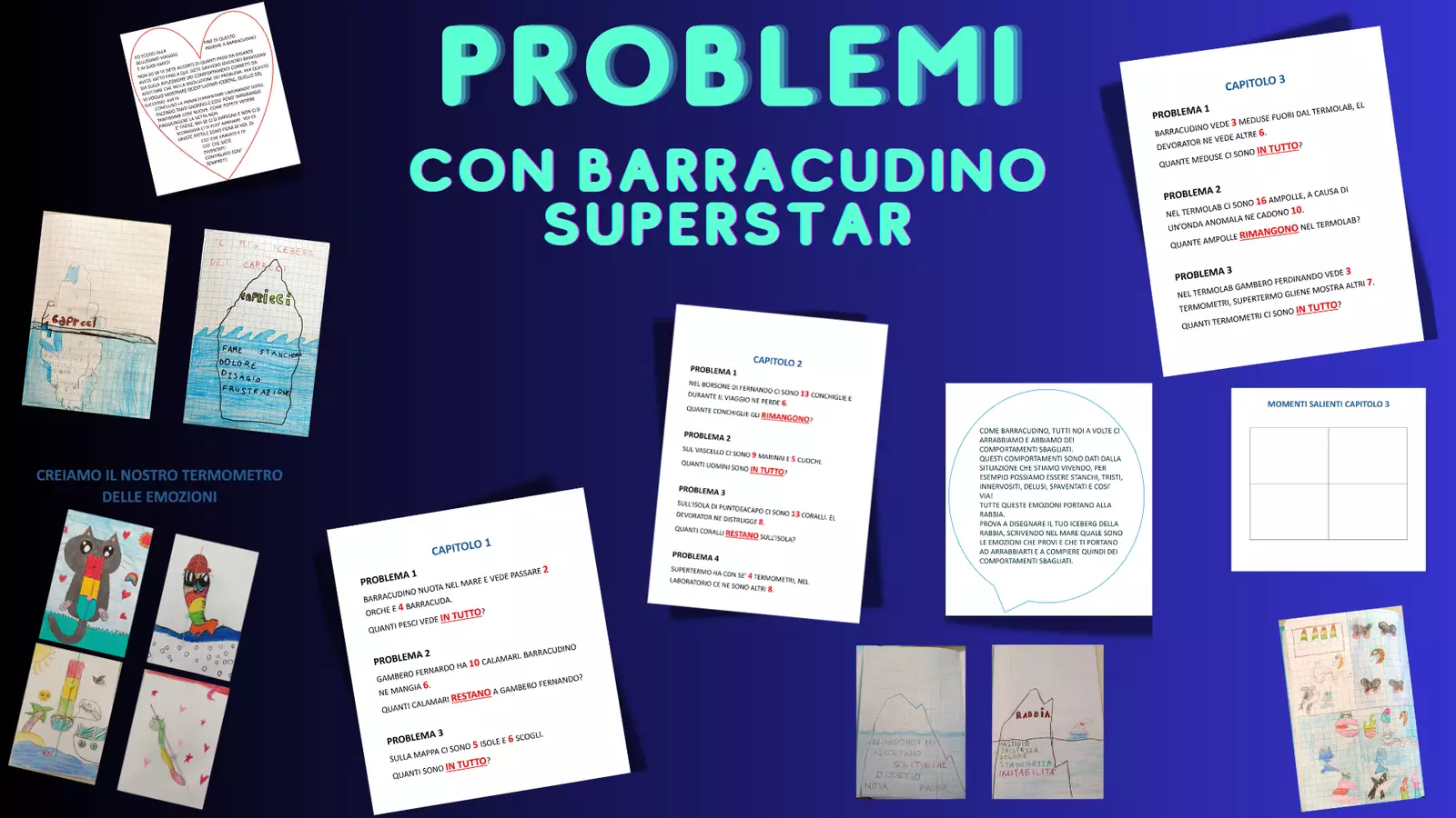 I PROBLEMI PARTENDO DALLA STORIA DI BARRACUDINO SUPERSTAR Esercizi - I PROBLEMI PARTENDO DALLA STORIA DI BARRACUDINO SUPERSTAR - mammaestraatempopieno - Pagina di copertina