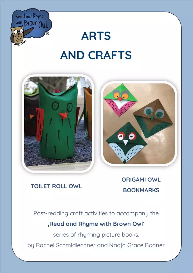Brown Owl - ARTS and CRAFTS Materiale per pittura e bricolage - Brown Owl - ARTS and CRAFTS - Read and Rhyme with Brown Owl - Pagina di copertina