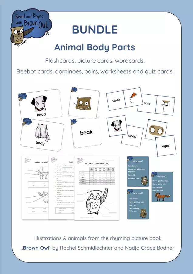 Brown Owl - BODY PARTS BUNDLE Esercizi - Brown Owl - BODY PARTS BUNDLE - Read and Rhyme with Brown Owl - Pagina di copertina