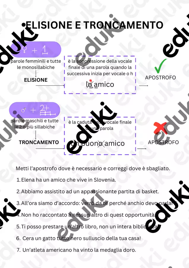 ELISIONE E TRONCAMENTO Esercizi - ELISIONE E TRONCAMENTO - Veronica_mzc - Pagina di copertina