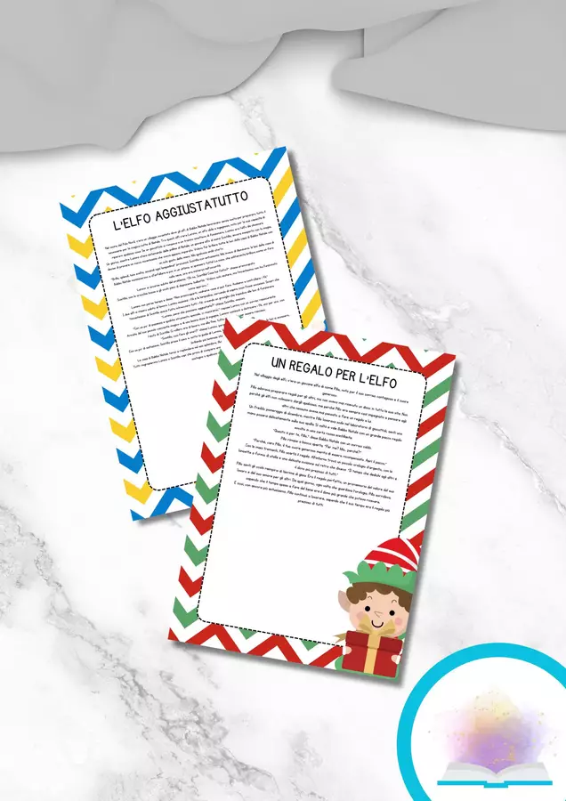 Storie elfo di Babbo Natale Testo - Storie elfo di Babbo Natale - MilleLibriPerBambini - Pagina di copertina