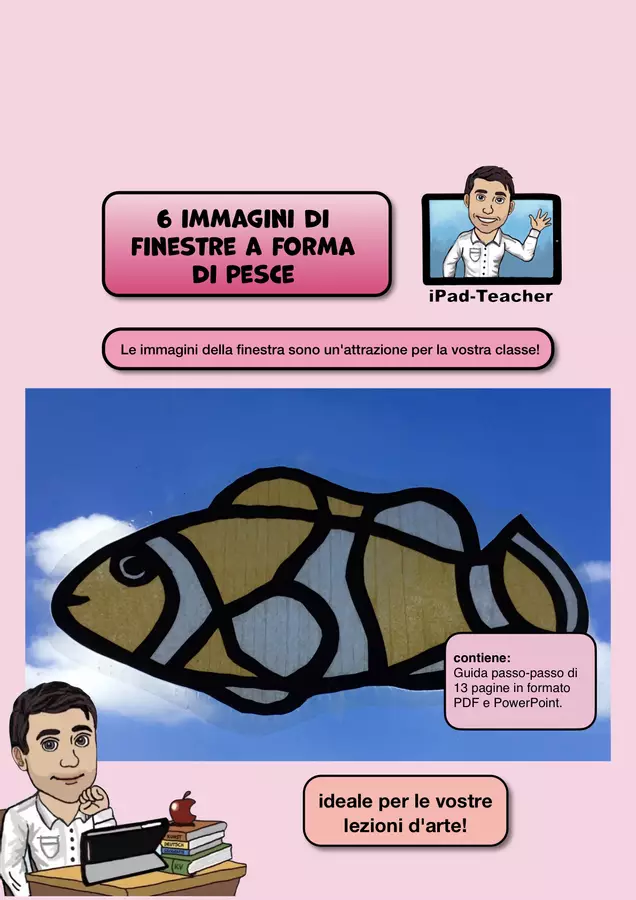 ARTE: Decorazione per finestra con pesce Presentazioni / Lavagne - ARTE: Decorazione per finestra con pesce - Thomas – Prof di Arte - Pagina di copertina