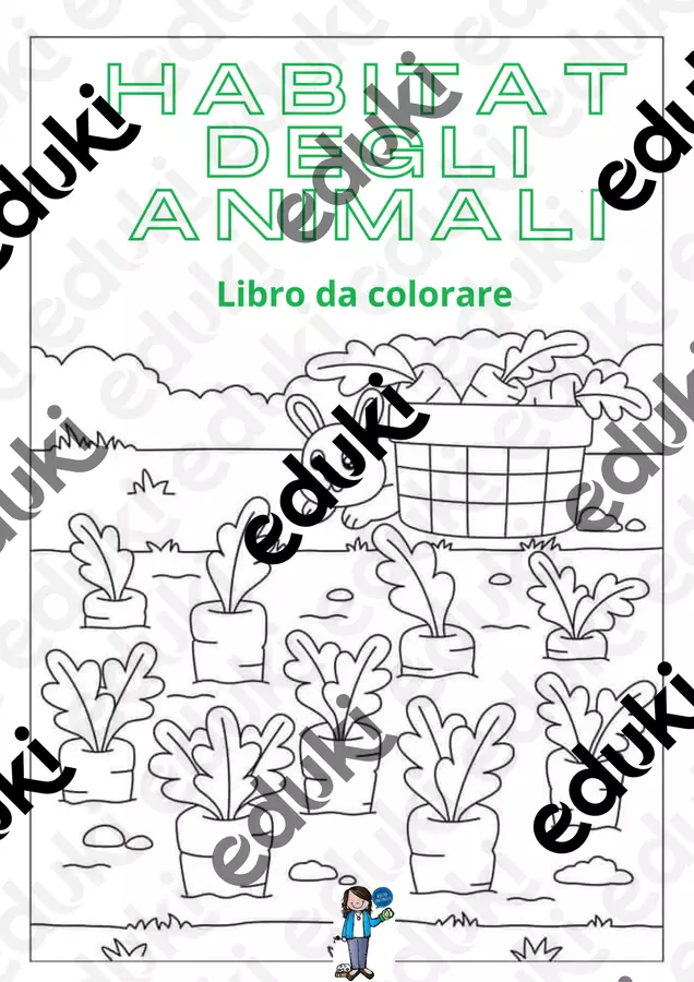 habitat degli animali Altro tipo di materiale - habitat degli animali - Maestra Antonella - Pagina di copertina