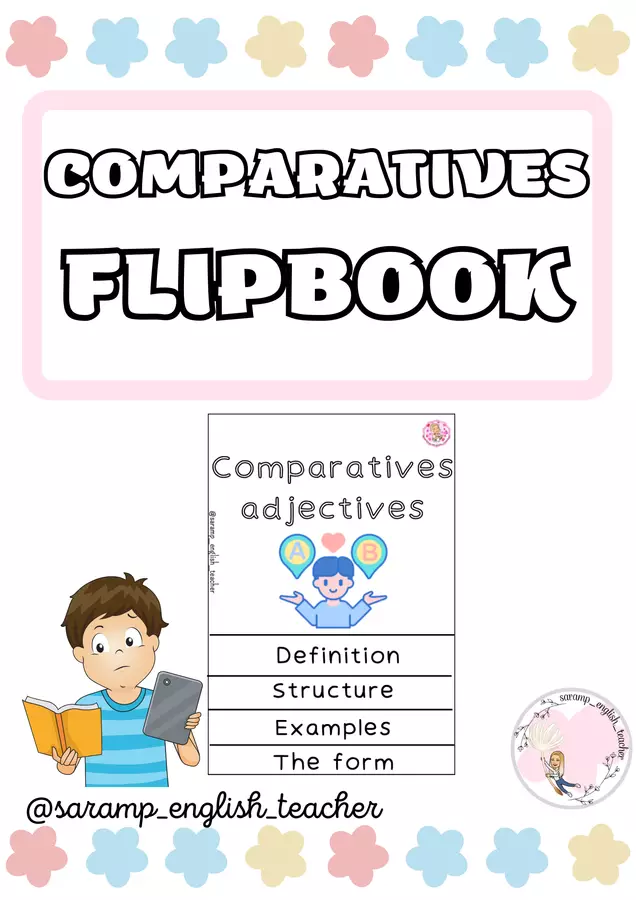 LIBRETTO A FOGLI MOBILI DEI COMPARATIVI Materiale di supporto/inclusione - LIBRETTO A FOGLI MOBILI DEI COMPARATIVI - saramp_english_teacher - Pagina di copertina