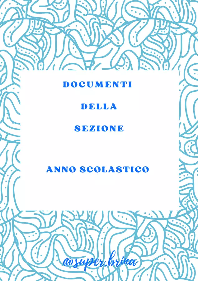 Documenti della sezione Programmi scolastici / Materiali per docenti - Documenti della sezione - super.brina - Pagina di copertina