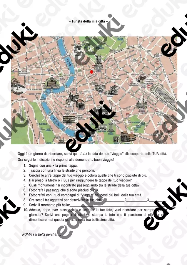Turista della mia città Materiale interattivo - Turista della mia città - Prof. in cattedra - Pagina di copertina