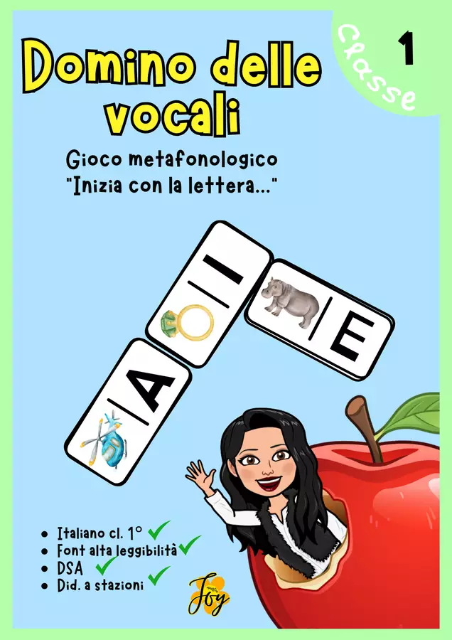 Domino delle vocali - Inizia per... Giochi - Domino delle vocali - Inizia per... - MaestraJoy - Pagina di copertina