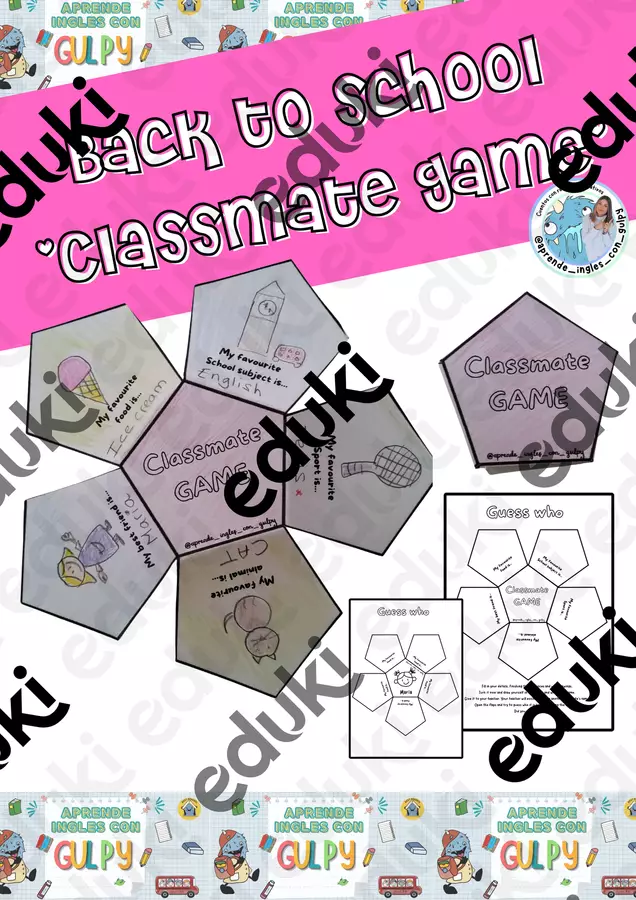 Back to school classmate game Giochi - Back to school classmate game - aprende_ingles_con_gulpy - Pagina di copertina