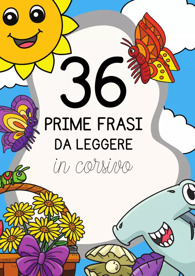 Prime frasi in corsivo da leggere Esercizi - Prime frasi in corsivo da leggere - MilleLibriPerBambini - Pagina di copertina