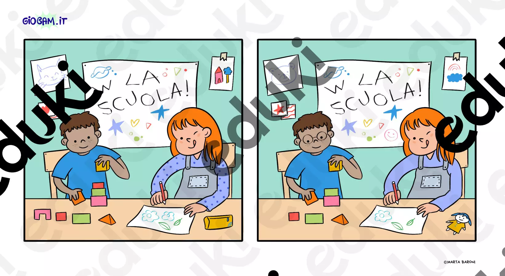 Trova le differenze - Marta Baroni - GioBàm.it Giochi - Trova le differenze - Marta Baroni - GioBàm.it - GioBàm.it - Il Giornale dei Bambini - Pagina di copertina