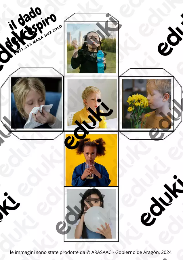 il dado del respiro Esercizi - il dado del respiro - Dott.ssa Mara Nuzzolo- chinesologa clinica e psicomotricista funzionale - Pagina di copertina