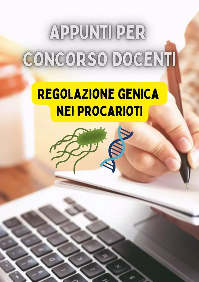 L' Espressione Genica nei Procarioti Programmi scolastici / Materiali per docenti - L' Espressione Genica nei Procarioti - Scienzalcubo - Pagina di copertina