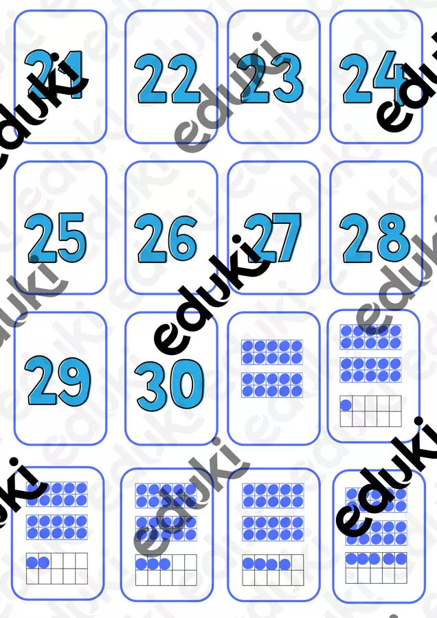 NUMERI DA 21 a 30 (1) Esercizi - NUMERI DA 21 a 30 (1) - Maestra Forty - Pagina di copertina