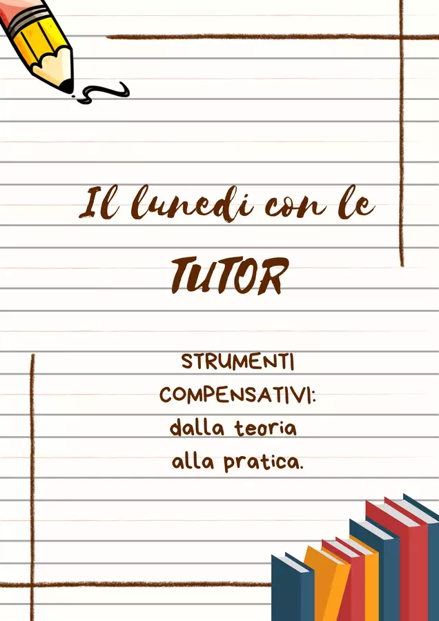 GLI STRUMENTI COMPENSATIVI Materiale di supporto/inclusione - GLI STRUMENTI COMPENSATIVI - la_treccia_di_noemi - Pagina di copertina
