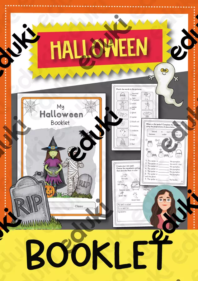 My Halloween Booklet (Inglese) Esercizi - My Halloween Booklet (Inglese) - Brighter Day Classroom - Pagina di copertina