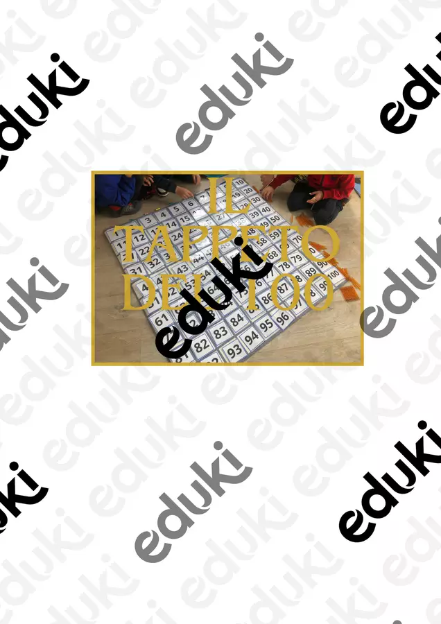 Il tappeto del 100 Materiale di supporto/inclusione - Il tappeto del 100 - montessorianamentelucca - Pagina di copertina