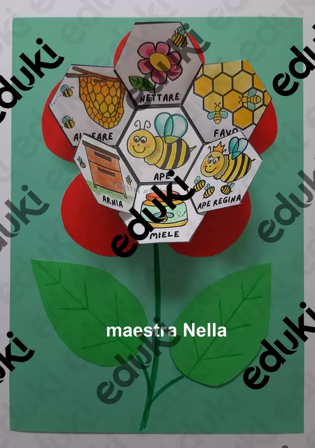 Giornata mondiale delle api: fiore con lapbook Materiale per pittura e bricolage - Giornata mondiale delle api: fiore con lapbook - maestra Nella - Pagina di copertina