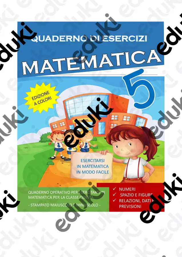Anteprima Libro - Quaderno di esercizi MATEMATICA 5 Materiale di supporto/inclusione - Anteprima Libro - Quaderno di esercizi MATEMATICA 5 - SostegnO 2.0 - Pagina di copertina