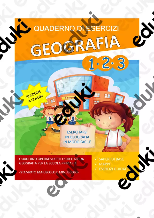 Anteprima Libro - Quaderno di esercizi di Geografia 1-2-3 Materiale di supporto/inclusione - Anteprima Libro - Quaderno di esercizi di Geografia 1-2-3 - SostegnO 2.0 - Pagina di copertina