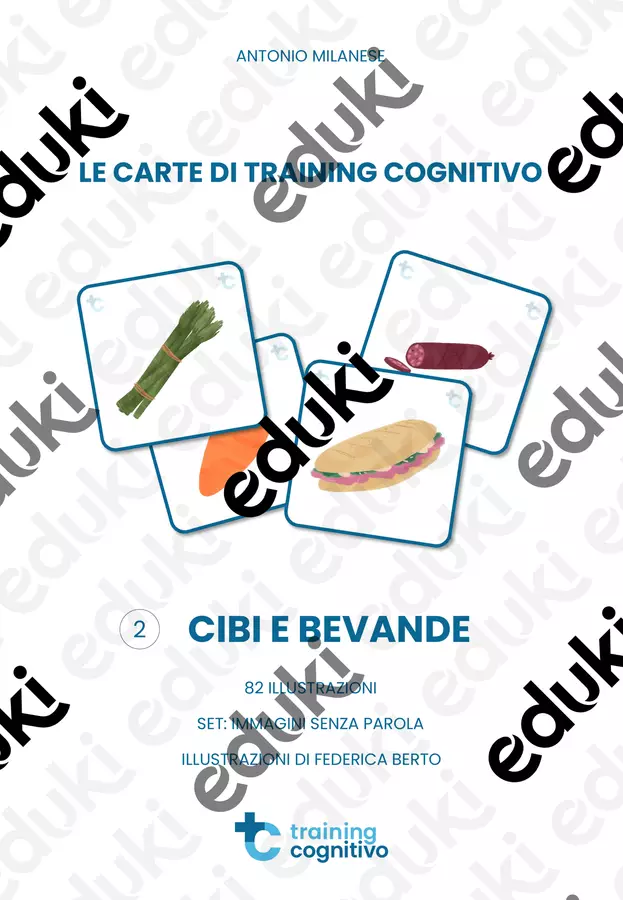 Le carte di Training Cognitivo: I cibi e le bevande Flashcard - Le carte di Training Cognitivo: I cibi e le bevande - Training Cognitivo - Pagina di copertina