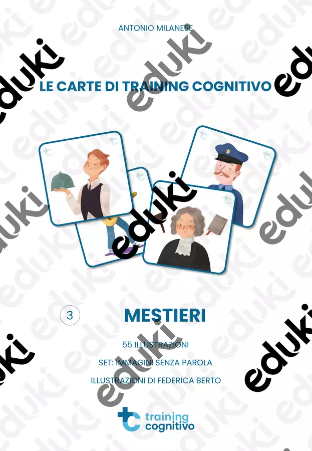 Le carte di Training Cognitivo: I mestieri Flashcard - Le carte di Training Cognitivo: I mestieri - Training Cognitivo - Pagina di copertina